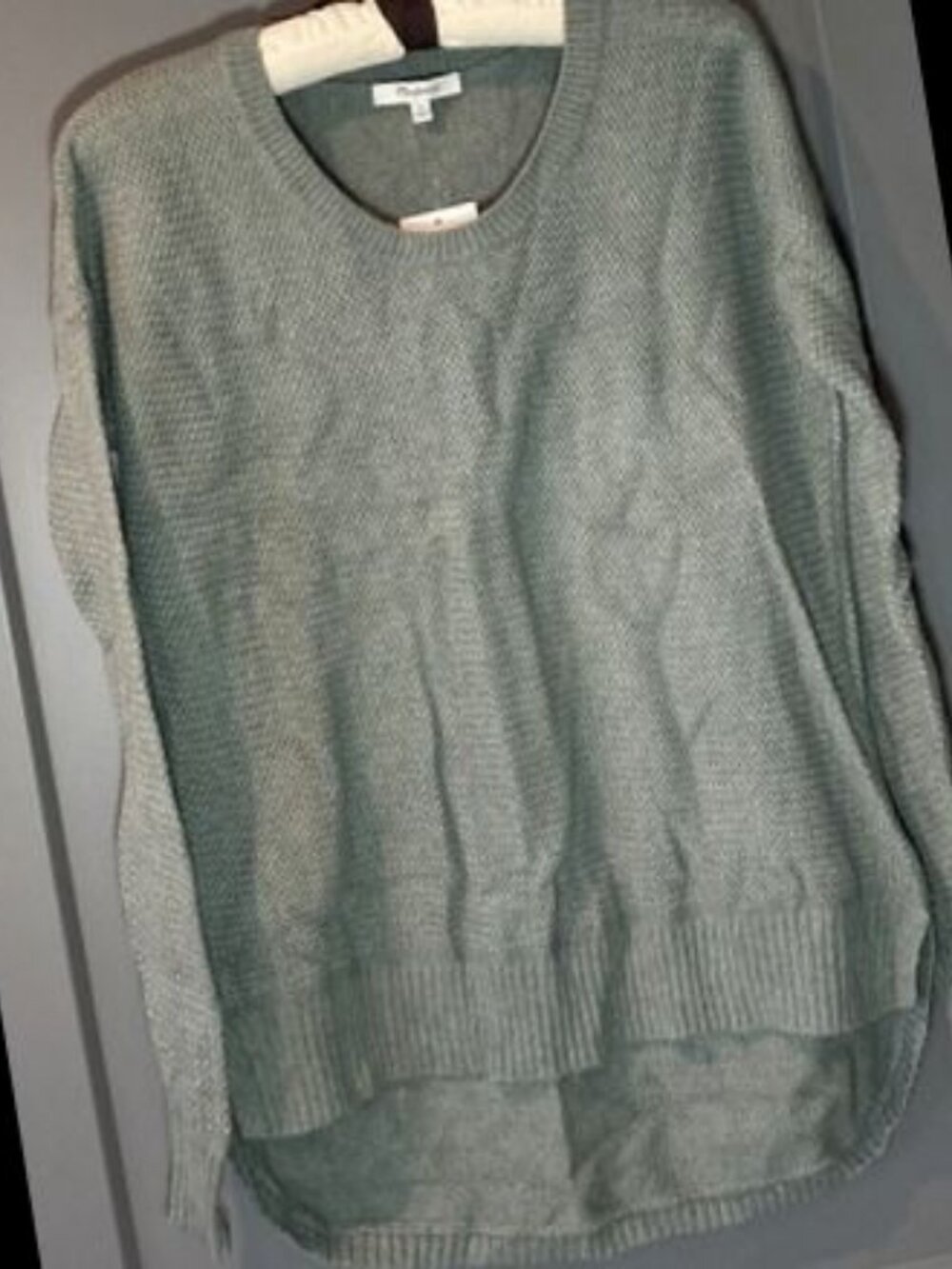 Madewell Women's Grey Ariel Pullover In Heather Surplus Sweater size XS